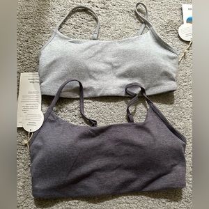 Vuori halo essential bras grey sawyer heather